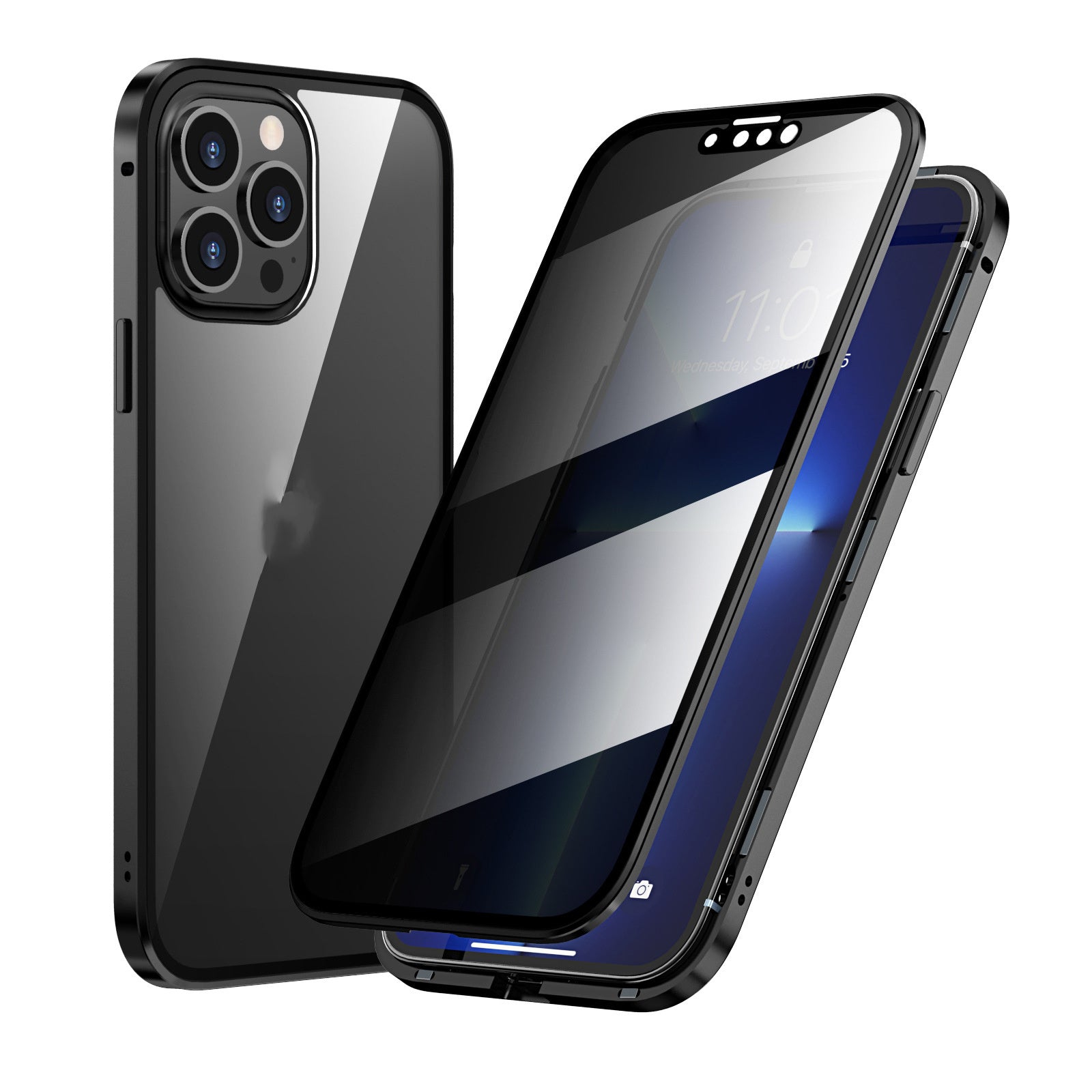 Privacy-proof Magneto Phone Case Double Sided Metal Frame Privacy-proof Magneto Phone Case Double Sided Metal Frame